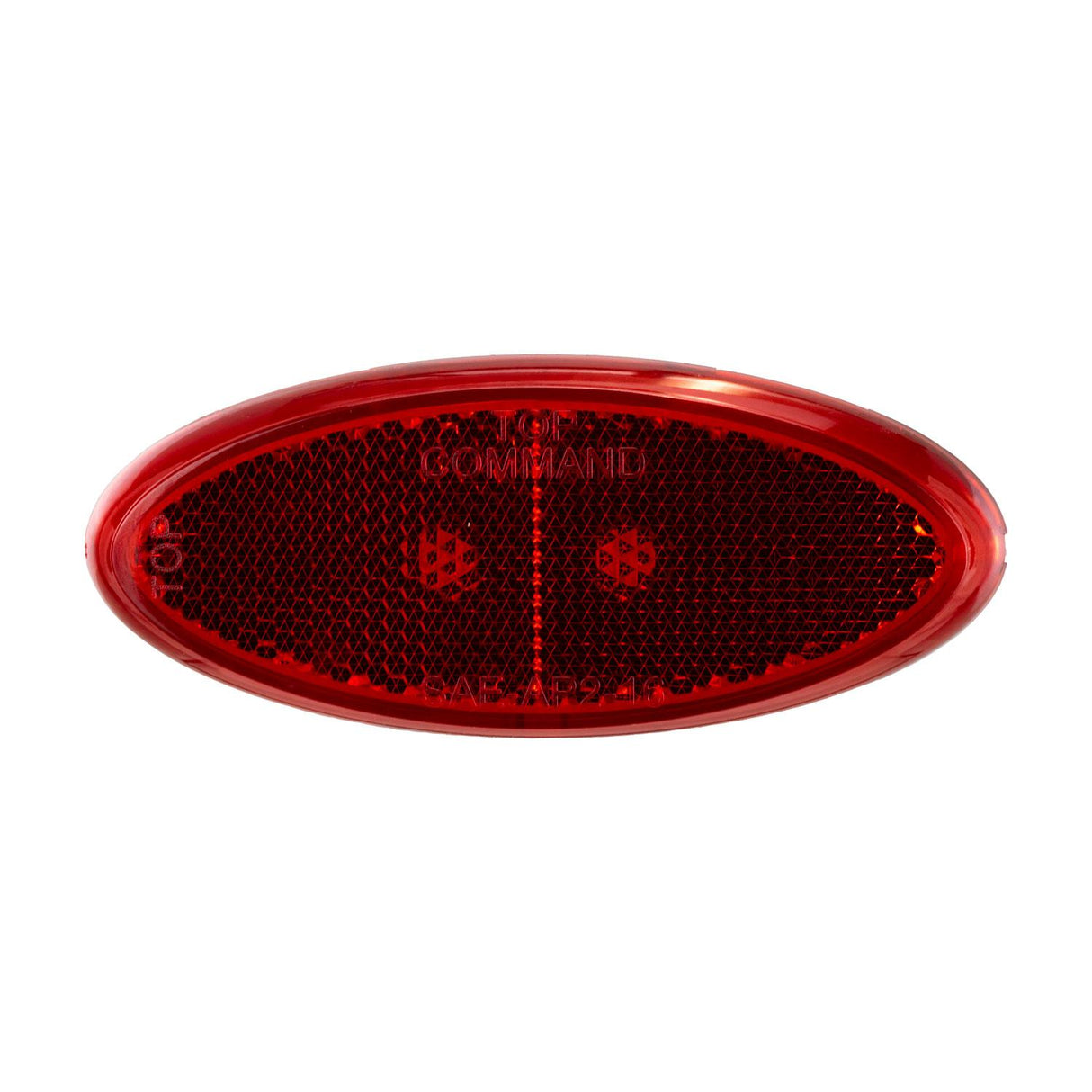 Command Elliptical Clearance Light Replacement Lens, Red : CMD-89384R