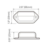 LED RV Basic Step Light/Cool White - 6000K : DL-0011502C-L-1PK