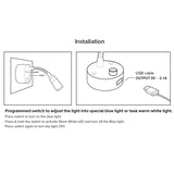 Dream Lighting LED Flexible Reading Light With USB Charge Port/Cool White - 6000K : DL-0012155-USB-CNB-1PK
