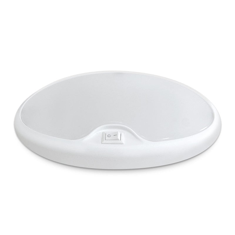 Dream Lighting LED RV Interior Single Pancake Light With Switch/Ultra Bright - 3500K : DL-0016043CW-1PK