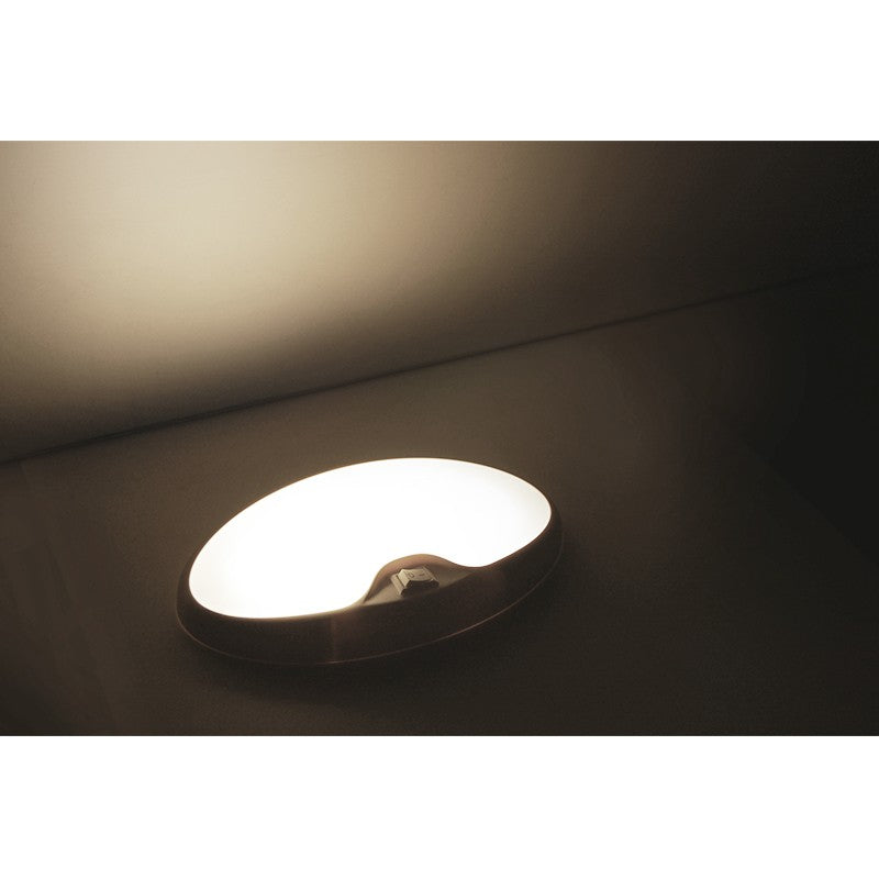Dream Lighting LED RV Interior Single Pancake Light With Switch/Ultra Bright - 3500K : DL-0016043CW-1PK