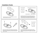 Dream Lighting LED RV Interior Double Pancake Light With Switch/Ultra Bright - 3500K : DL-0016045CW-1PK