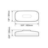 Dream Lighting LED Rectangle Clearance Light/Red : DL-3110101R-1PK