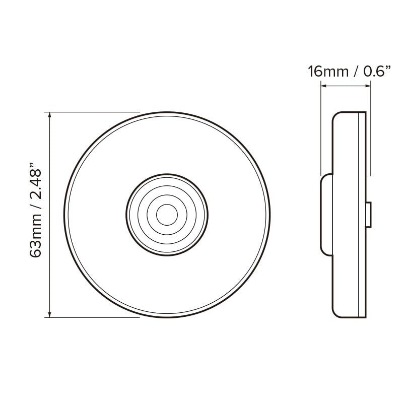 Dream Lighting LED Round Clearance Light/Amber : DL-CMB1SRA-1PK