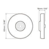Dream Lighting LED Round Clearance Light/Red : DL-CMB1SRR-1PK