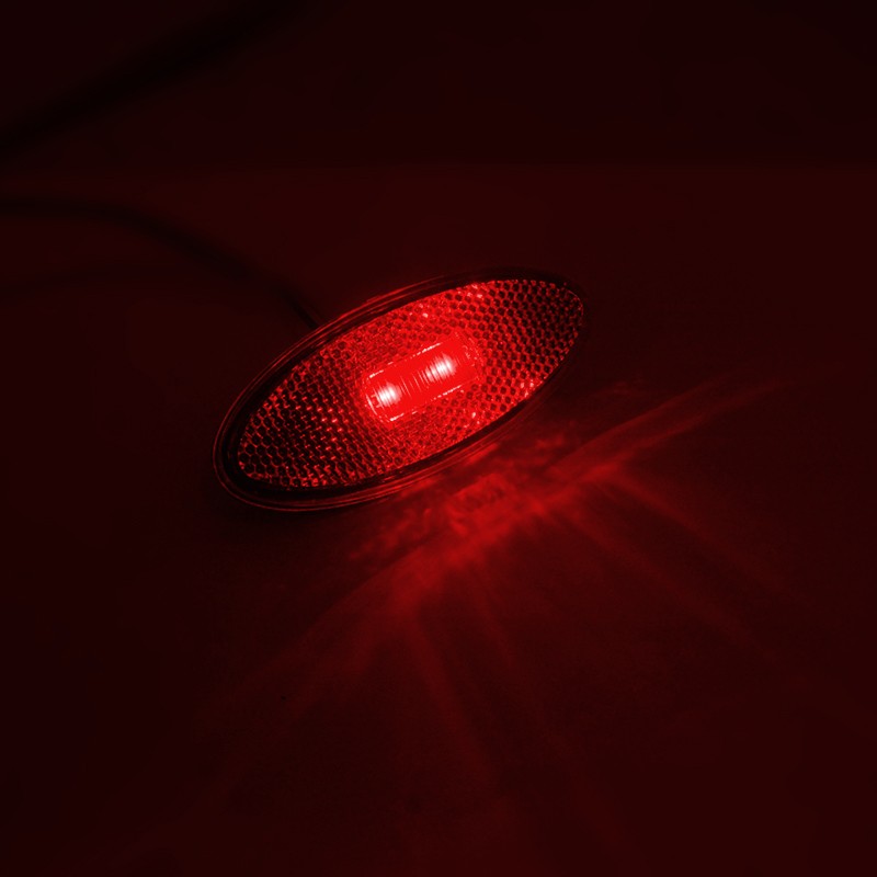 Dream Lighting LED Oval Clearance Light/Red : DL-CMO3-B-SRR-1PK