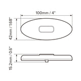 Dream Lighting LED Oval Clearance Light/Red : DL-CMO3-B-SRR-1PK