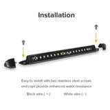 Dream Lighting LED Slim Waterproof Awning Light/Ultra Bright - 3500K : DL-EA1CW-B-1PK