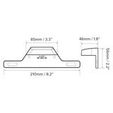 Dream Lighting LED License Light and Bracket/White : DL-IDL1BB-WHITE-1PK