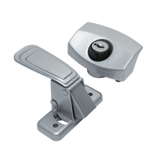 Global Link Keyed Door Lock for Pop-Up Campers, Aluminum : DL-LPL454-ALUM