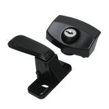 Global Link Keyed Door Lock for Pop-Up Campers, Aluminum, Black : DL-LPL454-BLK