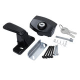 Global Link Keyed Door Lock for Pop-Up Campers, Aluminum, Black : DL-LPL454-BLK