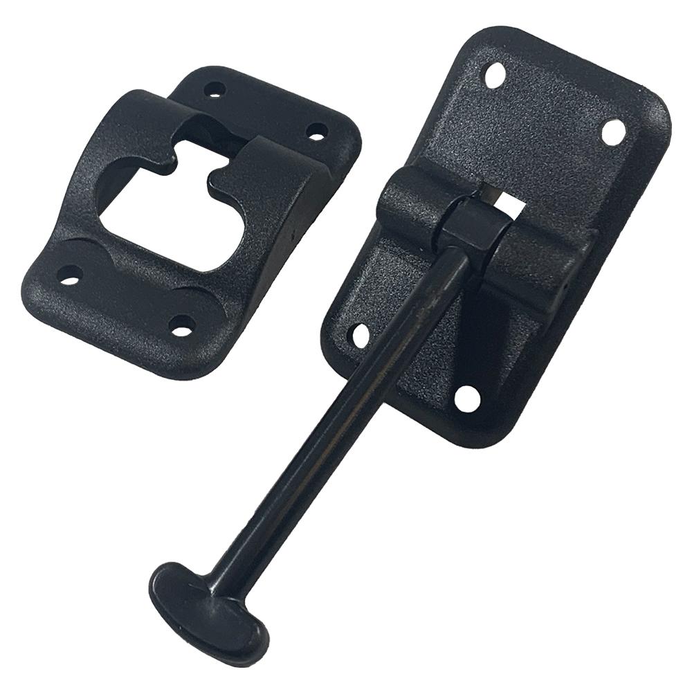 Global Link 3-1/2" T-Style Door Holdback, Black : DRS-DH312-BLK