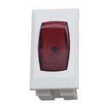 Sigma Switches Rocker Switch with Red Light, White : EP-1A10R-WHT