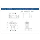 Sigma Switches Rocker Switch with Red Light, White : EP-1A10R-WHT
