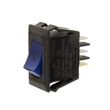 Sigma Switches Rocker Switch with Blue Light, Black : EP-1A36B-BLK