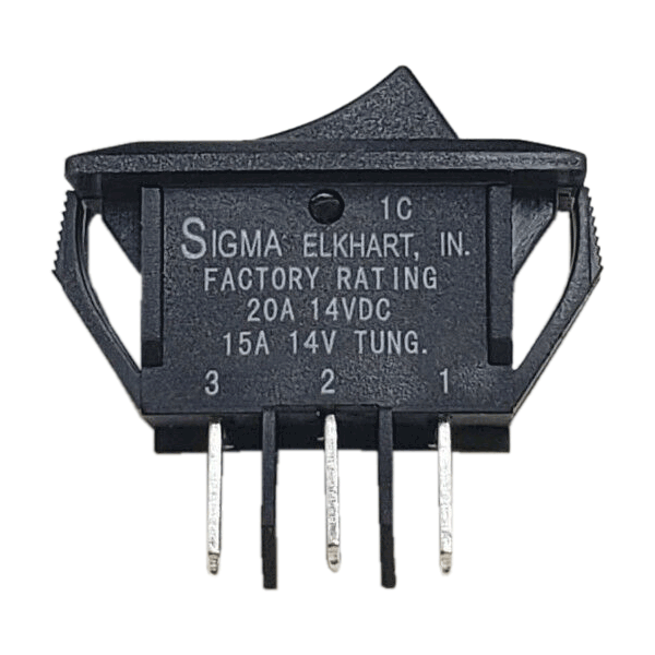 Sigma Switches ON/ON Switch Single Pole Double Throw, Black : EP-1C26U-BLK