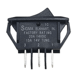 Sigma Switches ON/ON Switch Single Pole Double Throw, Black : EP-1C26U-BLK