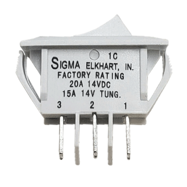Sigma Switches ON/ON Switch Single Pole Double Throw, White : EP-1C41U-WHT