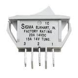 Sigma Switches ON/ON Switch Single Pole Double Throw, White : EP-1C41U-WHT