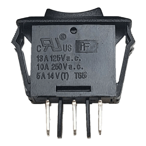 Sigma Switches Momentary ON/OFF / Momentary ON Switch Single Pole Double Throw, Black : EP-1F12-BLK