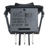 Sigma Switches Momentary ON/OFF / Momentary ON Switch Single Pole Double Throw, Black : EP-1F12-BLK