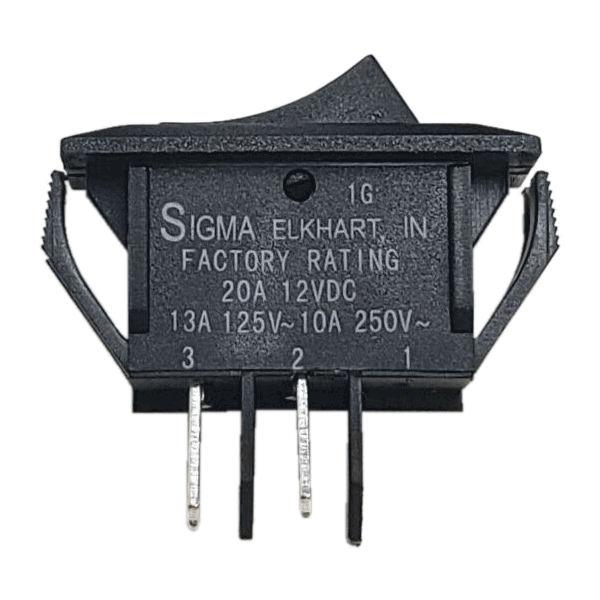 Sigma Switches OFF / Momentary ON Switch Single Pole Single Throw, Black : EP-1G11U-BLK
