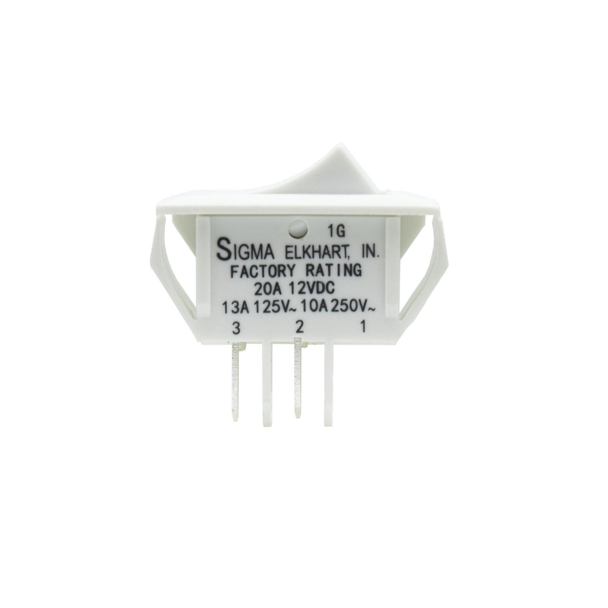 Sigma Switches OFF / Momentary ON Switch Single Pole Single Throw, White : EP-1G16U-WHT