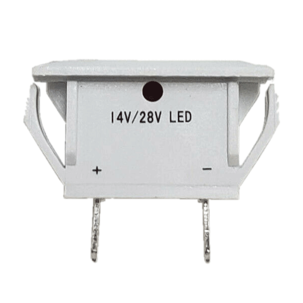 Sigma Switches 14V Red Indicator Light with White Trim : EP-1Z12UR-WHT