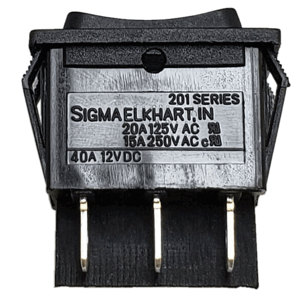 Sigma Switches Momentary ON/OFF / Momentary ON Switch Double Pole Double Throw, Black : EP-201S15-BLK