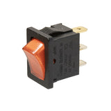 Sigma Switches Mini Rocker Switch, Red Light with Black Trim : EP-20A23R-BLK