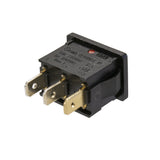 Sigma Switches Mini Rocker Switch, Red Light with Black Trim : EP-20A23R-BLK