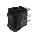 Sigma Switches Momentary ON / OFF / Momentary ON DPDT Replacement Switch, Black : EP-260S1BB-BLK