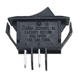 Sigma Switches Labeled ON/OFF Switch Single Pole Single Throw, Black : EP-315S-BLK