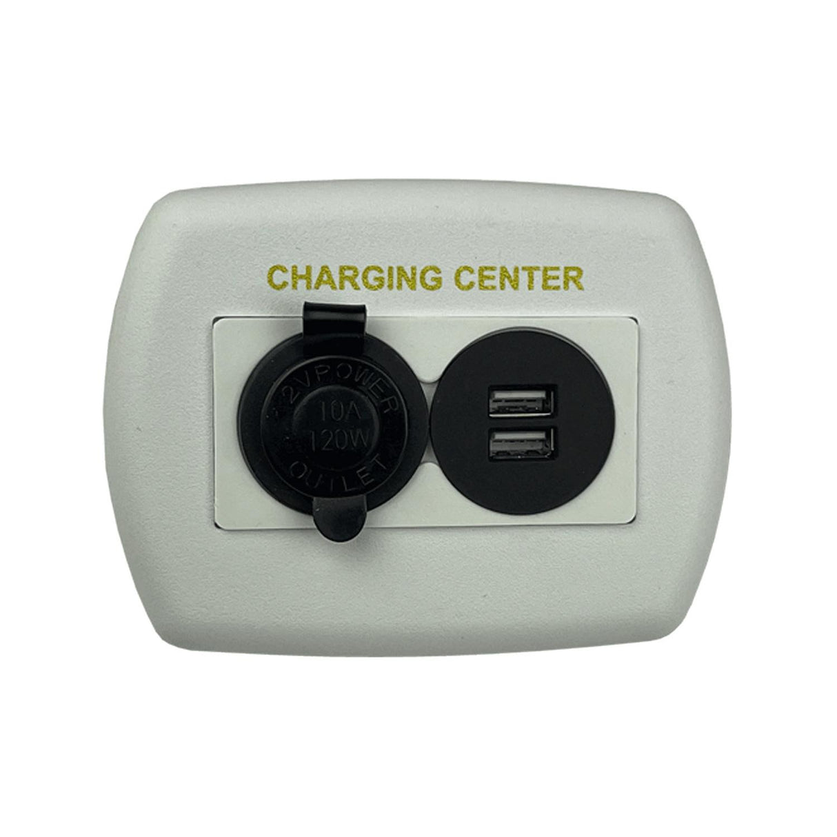Sigma Switches Dual USB Port with 12V Socket, White : EP-A0264-WHT