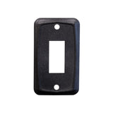 Sigma Switches Single Switch Plate, Black : EP-P7115-BLK