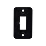 Sigma Switches Single Switch Plate, Black : EP-P7115-BLK