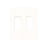 Sigma Switches Double Switch Plate, White : EP-P7201-WHT