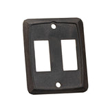 Sigma Switches Double Switch Plate, Black : EP-P7215-BLK