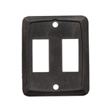 Sigma Switches Double Switch Plate, Black : EP-P7215-BLK