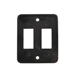 Sigma Switches Double Switch Plate, Black : EP-P7215-BLK