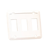 Sigma Switches Triple Switch Plate, White : EP-P7301-WHT