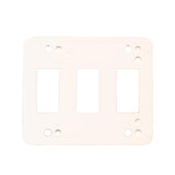 Sigma Switches Triple Switch Plate, White : EP-P7301-WHT