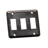 Sigma Switches Triple Switch Plate, Black : EP-P7315-BLK