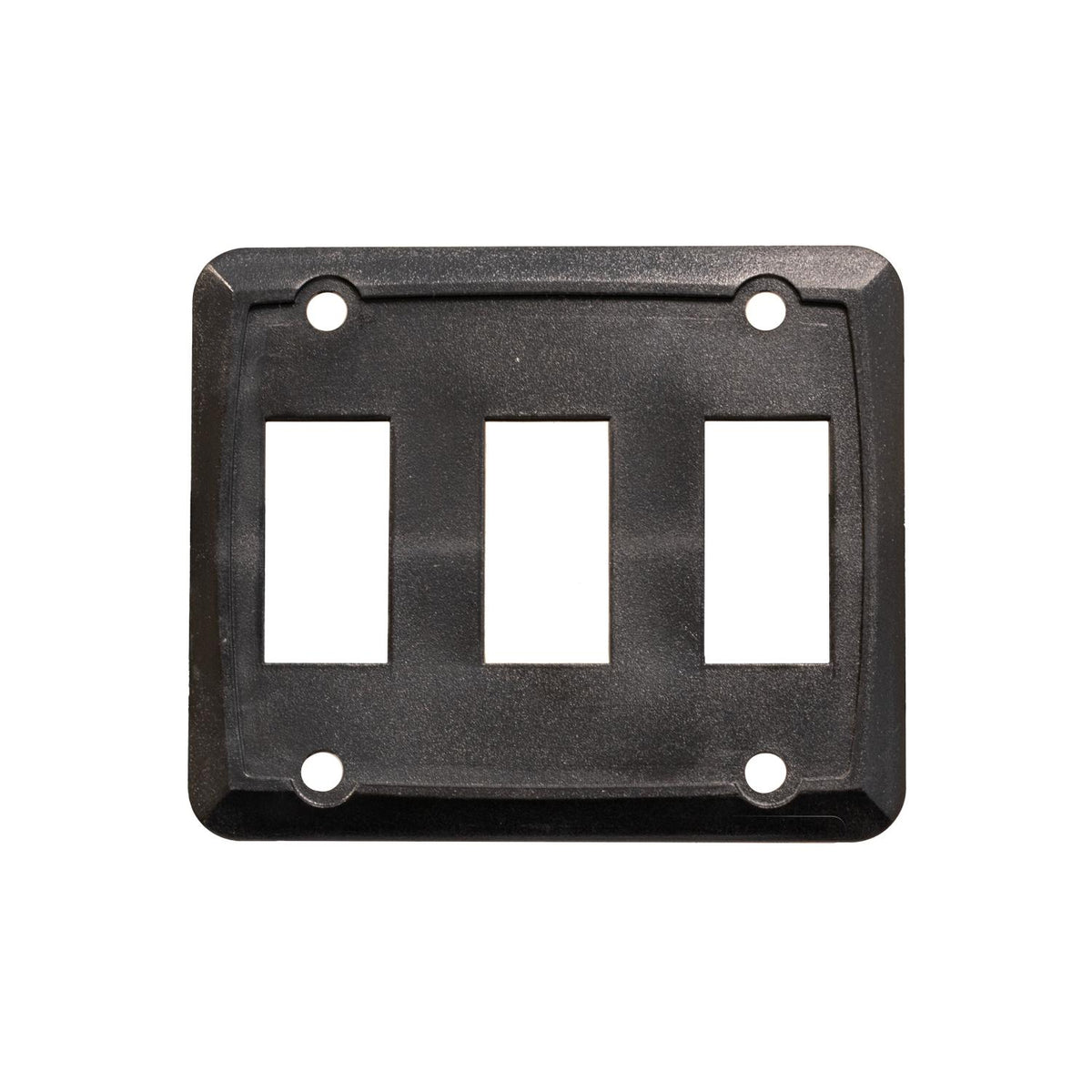 Sigma Switches Triple Switch Plate, Black : EP-P7315-BLK
