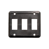Sigma Switches Triple Switch Plate, Black : EP-P7315-BLK