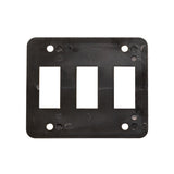 Sigma Switches Triple Switch Plate, Black : EP-P7315-BLK