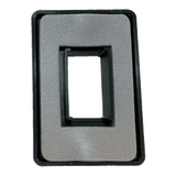 Sigma Switches Mounting plate for 129/260 Switch with Gasket, Black : EP-SP016915-BLK