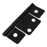 Global Link Oversized Three Leaf Non-Mortise Door Hinge, Matte Black : H-D1310-MB
