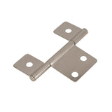 Global Link Oversized Three Leaf Non-Mortise Door Hinge, Satin Nickel : H-D1310-SN